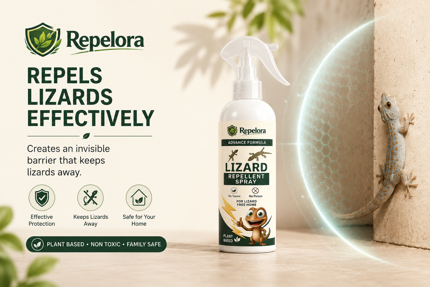 Repelora Lizard Repellent Spray – Pack of 3