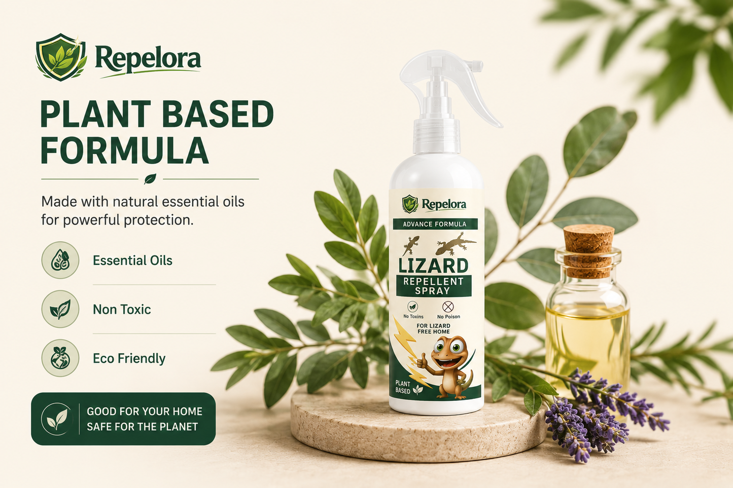 Repelora Lizard Repellent Spray – Pack of 3