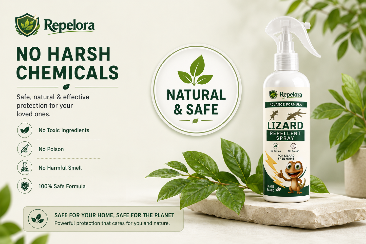 Repelora Lizard Repellent Spray – Pack of 3