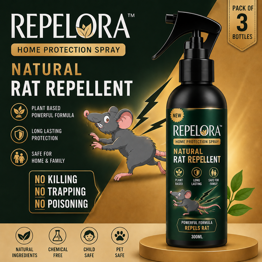 Repelora™ Home Protection Spray – Pack of 3 | Natural Rat Repellent