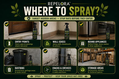 Repelora™ Home Protection Spray – Pack of 2 | Natural Rat Repellent
